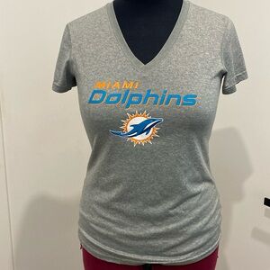 NWOT Nike Heather Gray Miami Dolphins Fashion Dri-Fit T-Shirt |Size Medium